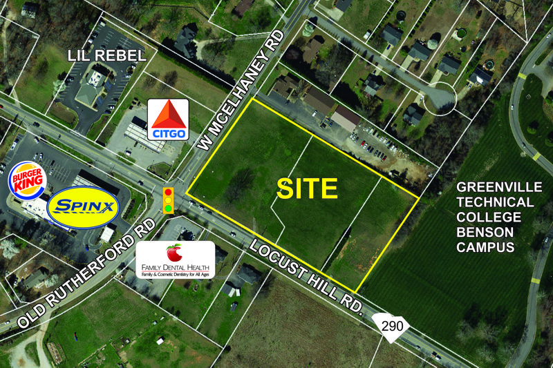 Property at the corner of Locust Hill and W. McElhaney sold