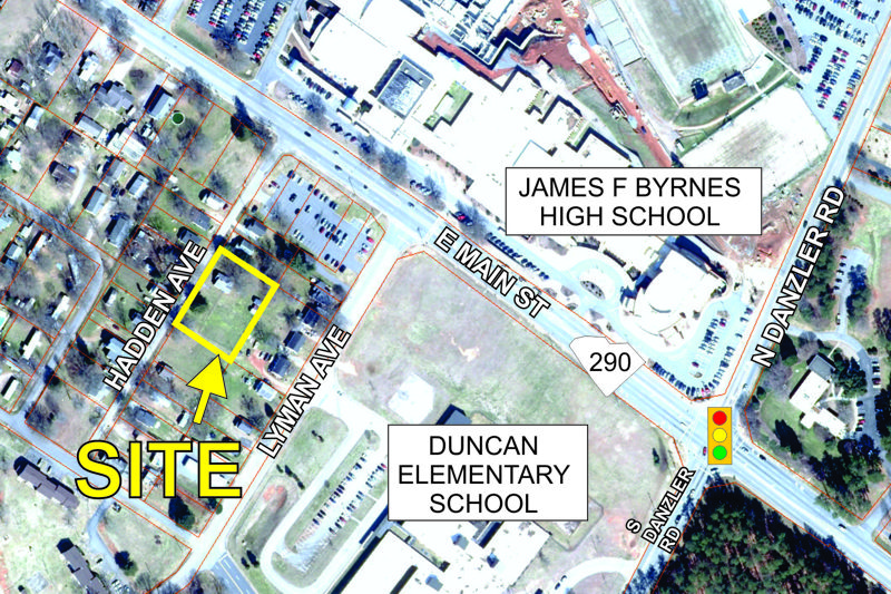 Residential lot near Byrnes High School sold