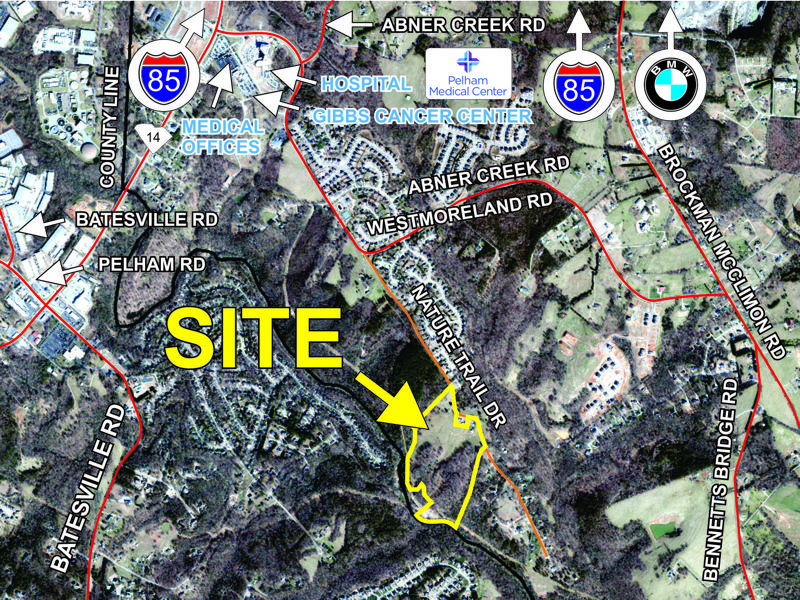 36 acres sold on Nature Tail Drive in Greer