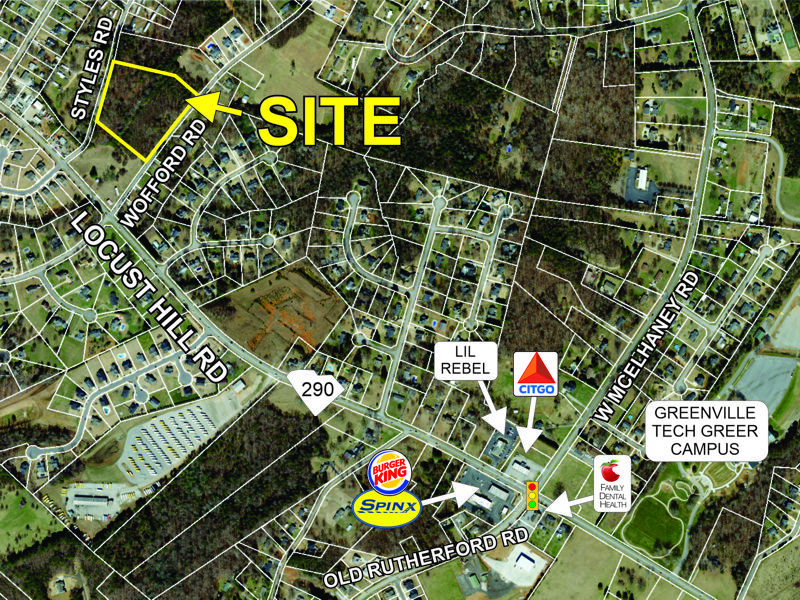 6.6+- acre parcel sold on Wofford Rd in Taylors