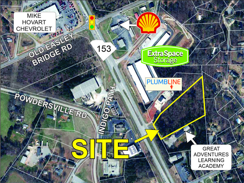 3.7+- acre parcel sold on Hwy 153 in Easley