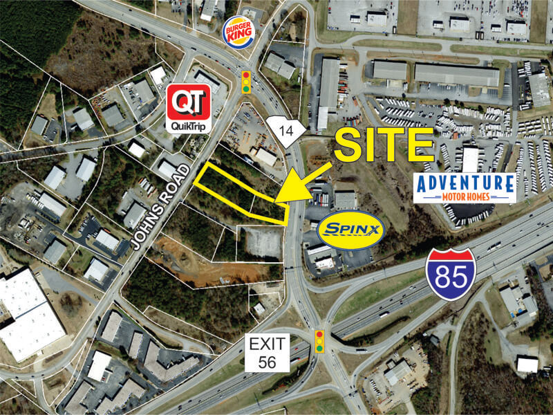 2.12+- acre parcel sold on Hwy 14 in Greer